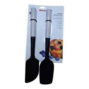 NEW KitchenAid Spatula Set in Milkshake Gray (2-Piece)